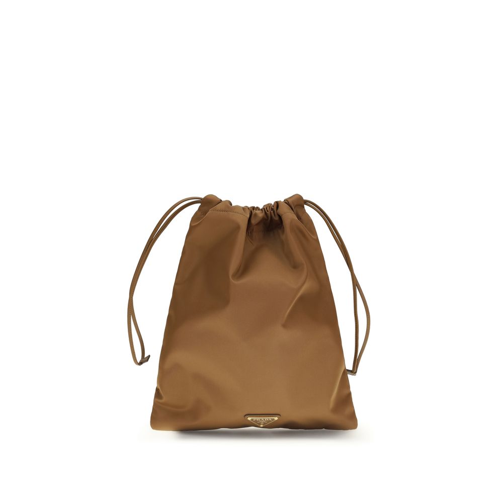 Prada Brown Recycled Polyamide Shoulder Bag | Regal Royce