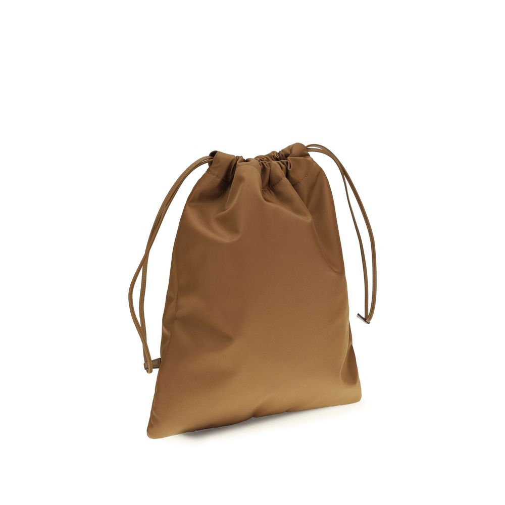 Prada Brown Recycled Polyamide Shoulder Bag | Regal Royce