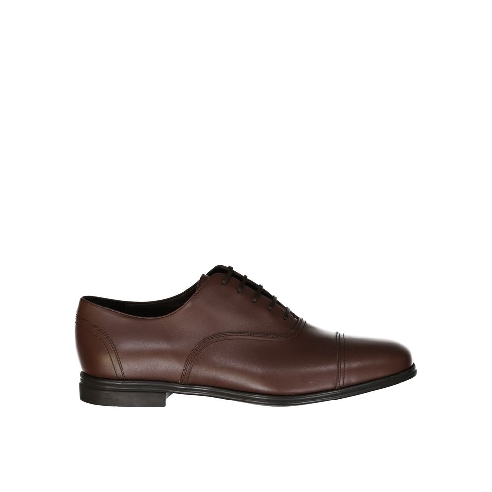 Salvatore Ferragamo Brown Leather Oxfords And Derbies | Regal Royce