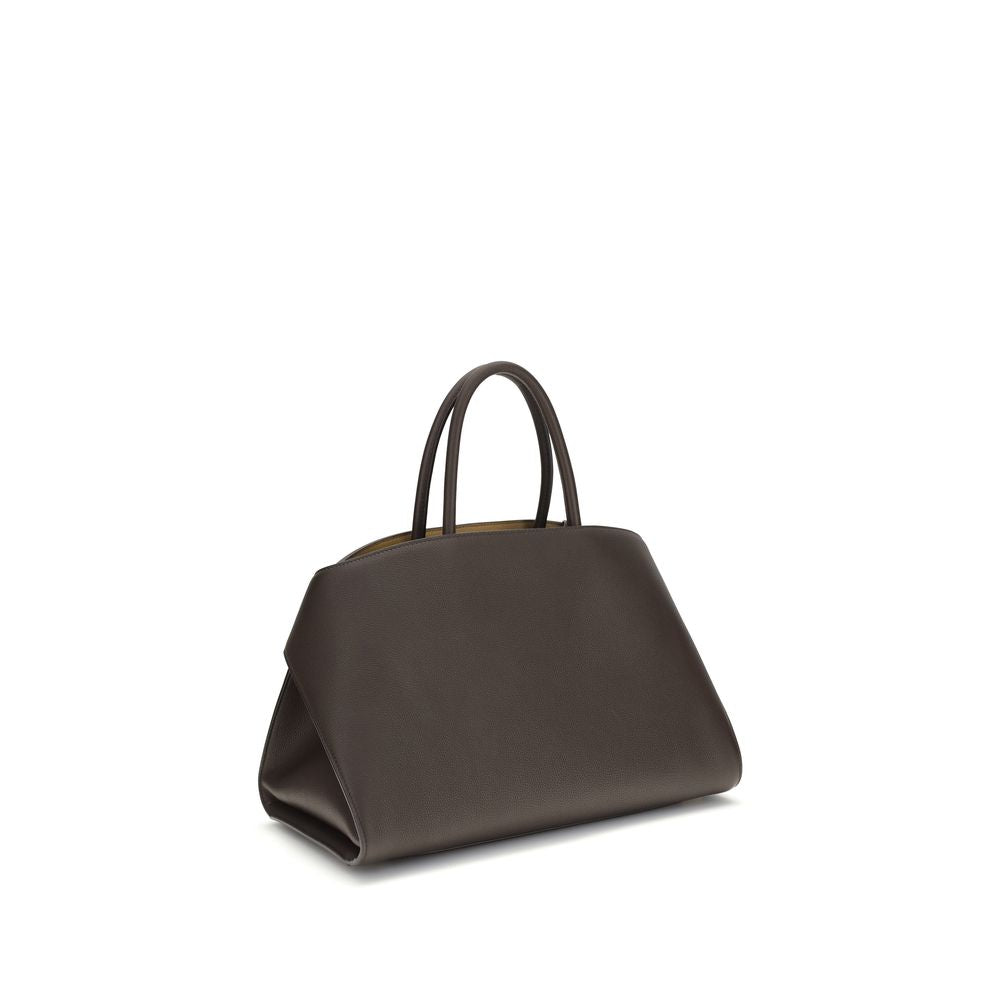 Ferragamo Brown Calf Leather Bos Taurus Handbag | Regal Royce
