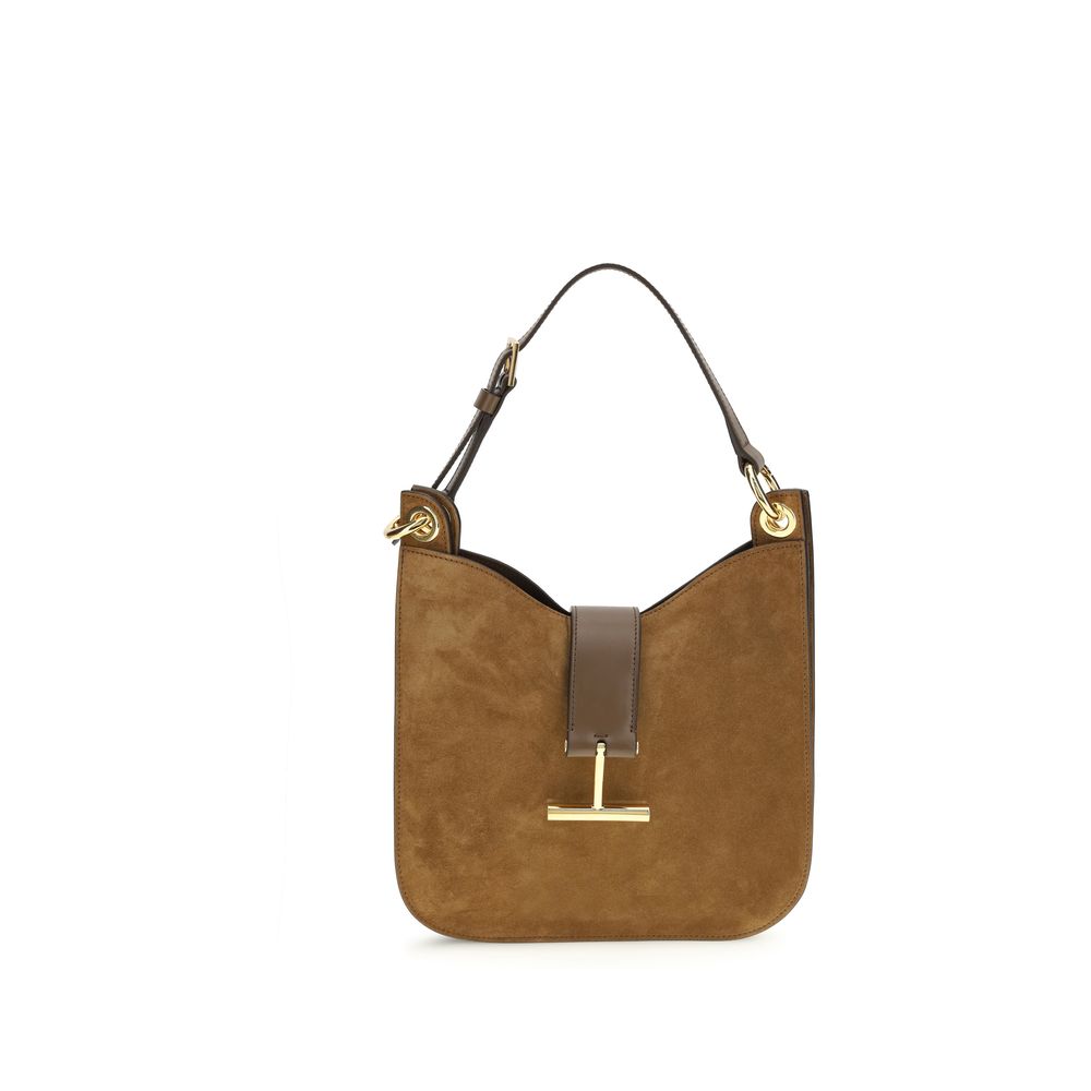 Tom Ford Brown Calf Leather Bos Taurus Shoulder Bag | Regal Royce
