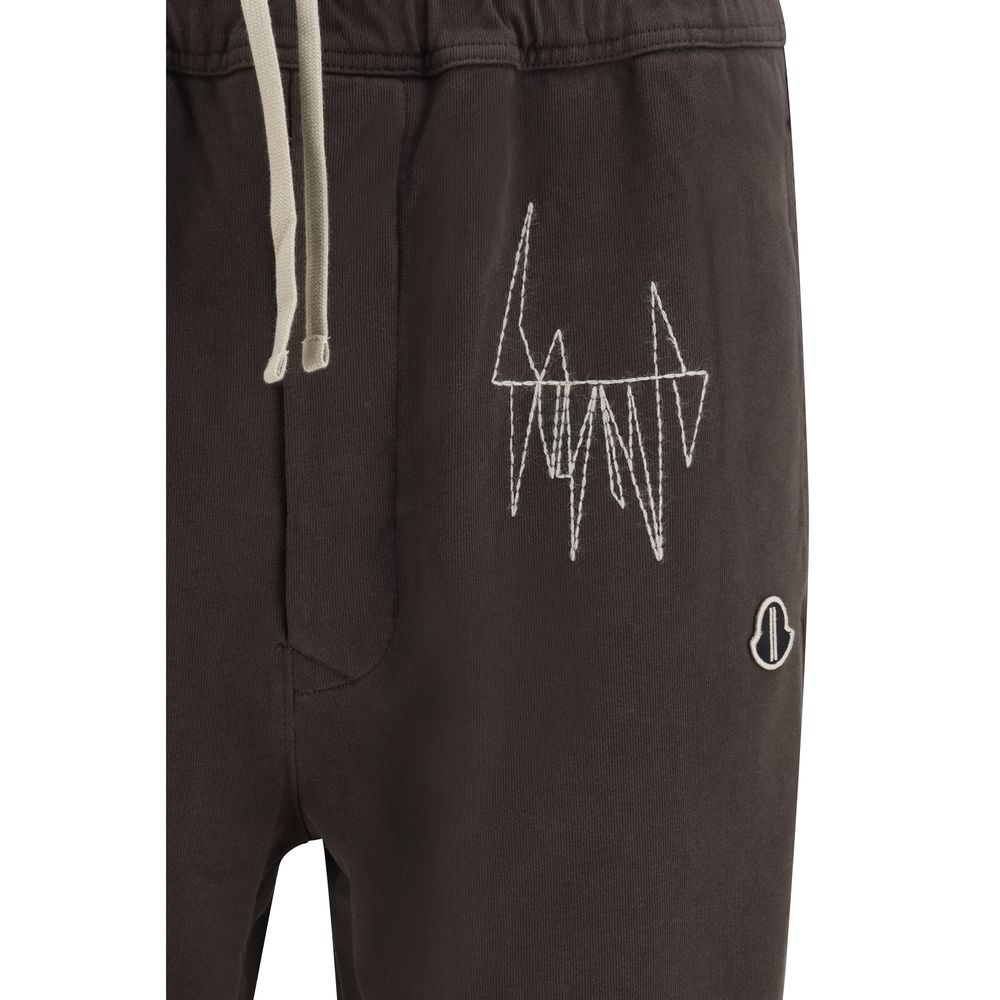 Moncler x Rick Owens Brown Cotton Athletic Pants | Regal Royce