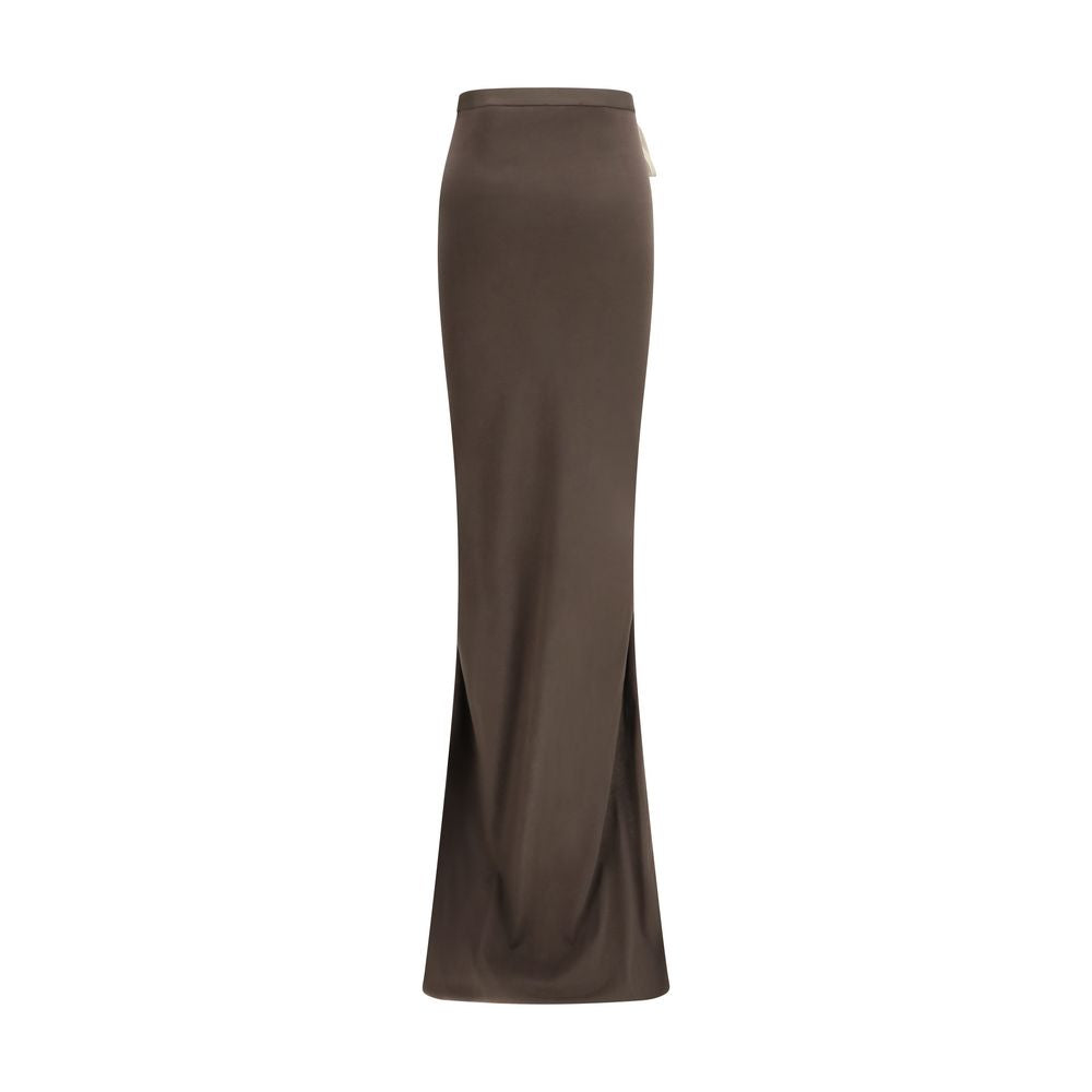 Moncler x Rick Owens Brown Cotton Long Skirt | Regal Royce