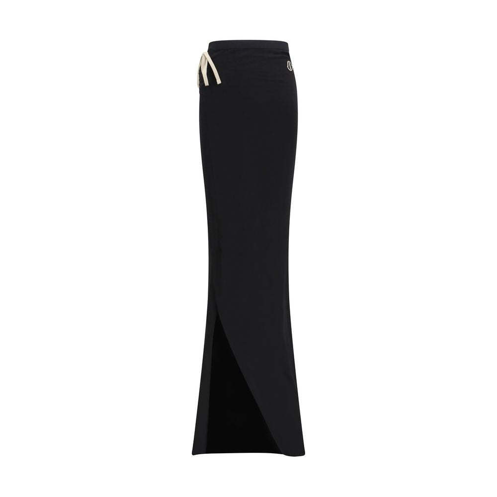 Moncler x Rick Owens Black Cotton Long Skirt | Regal Royce