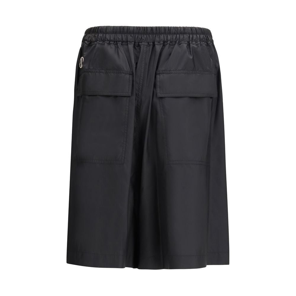 Moncler x Rick Owens Black Polyester Bermuda Shorts | Regal Royce