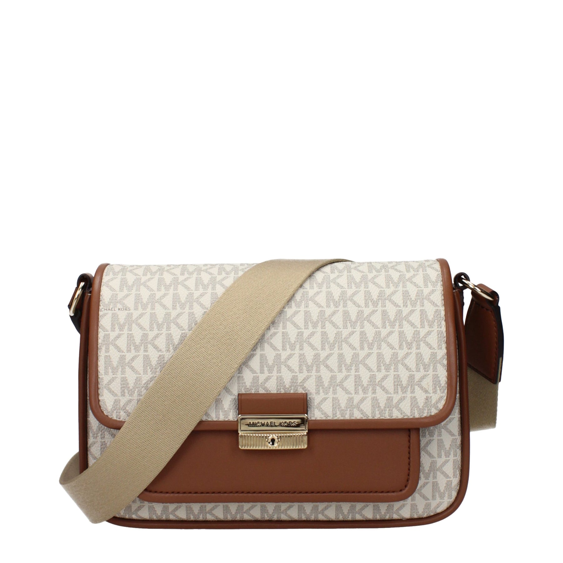 Michael Kors Beige Fabric Crossbody Bag | Regal Royce