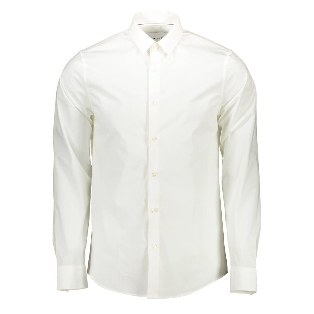 Calvin Klein Bianco Cotton Men Shirt | Regal Royce