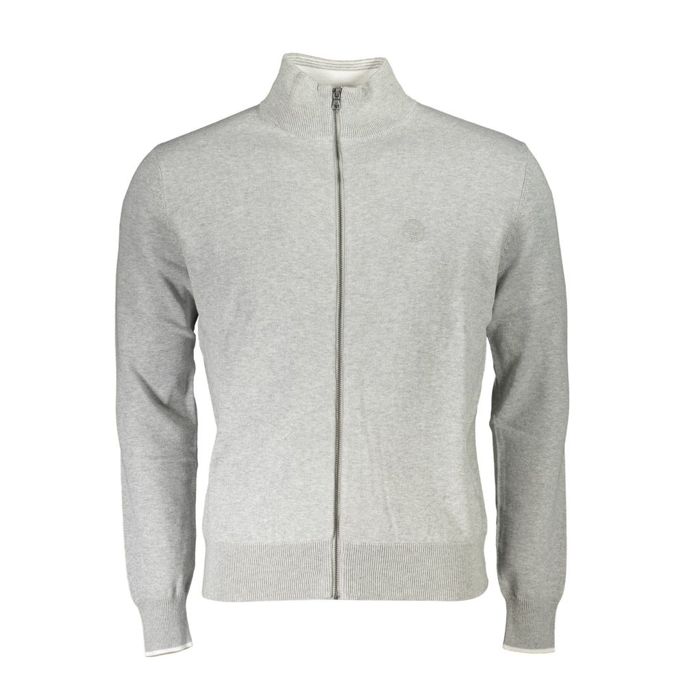 North Sails Grigio Organic Cotton Men Cardigan | Regal Royce