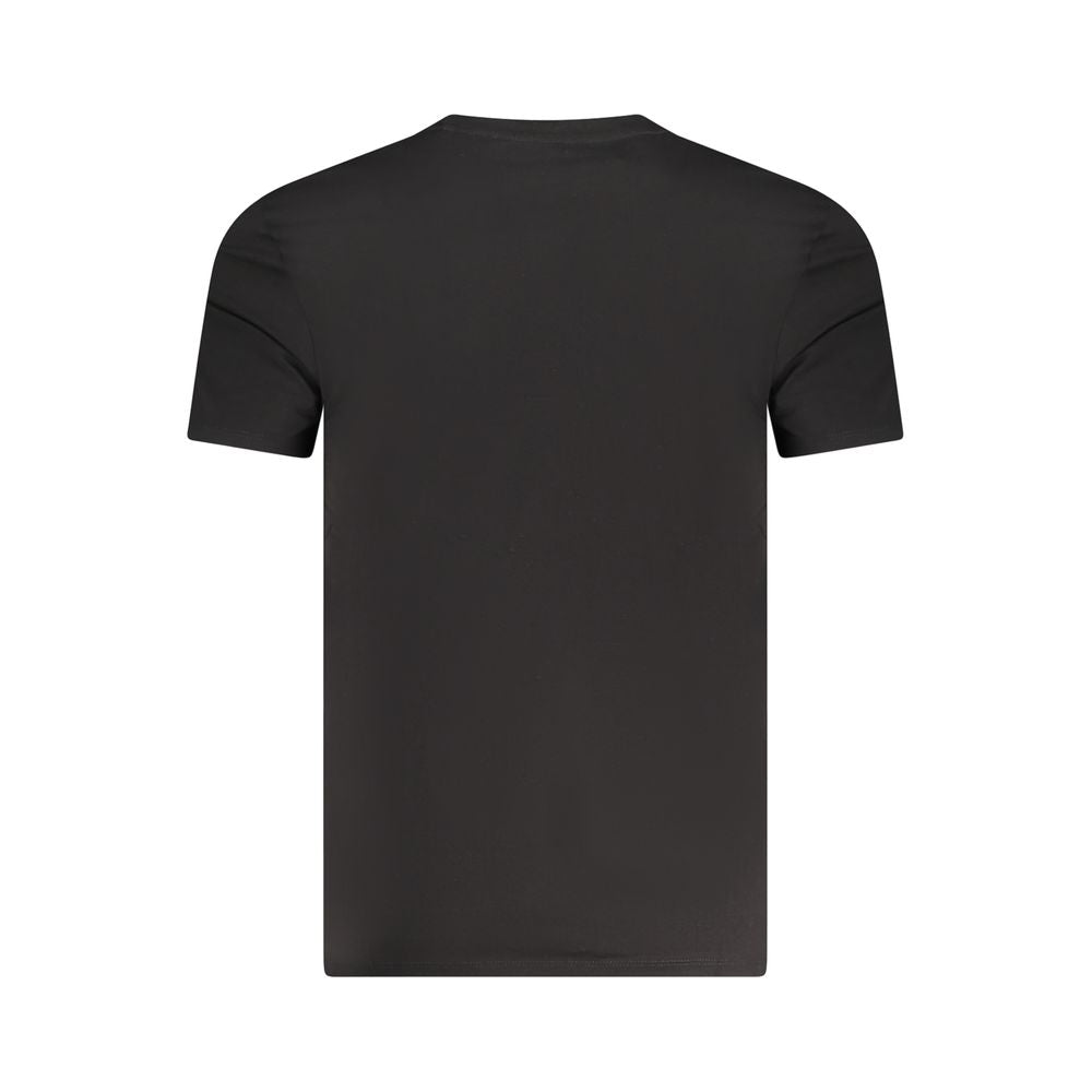 Guess Jeans Black Cotton Men's T-Shirt | Regal Royce