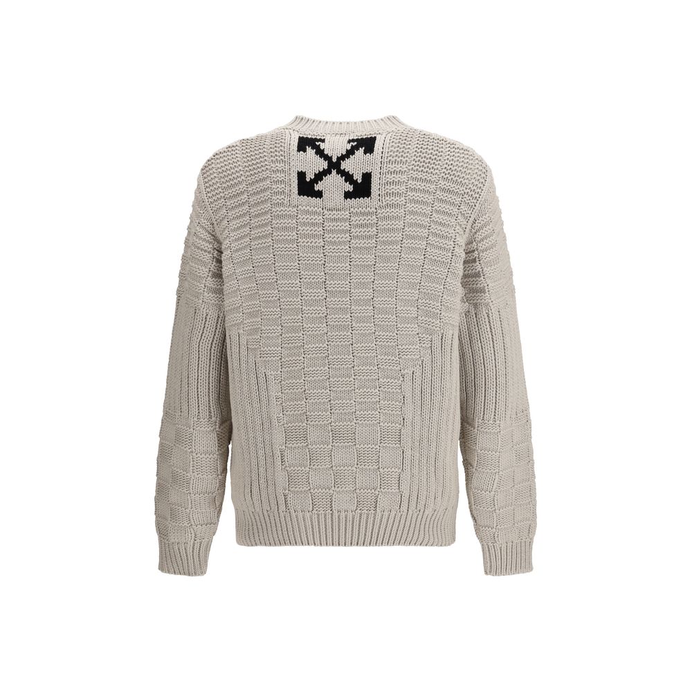 Off-White Beige Cotton Sweatshirt | Regal Royce