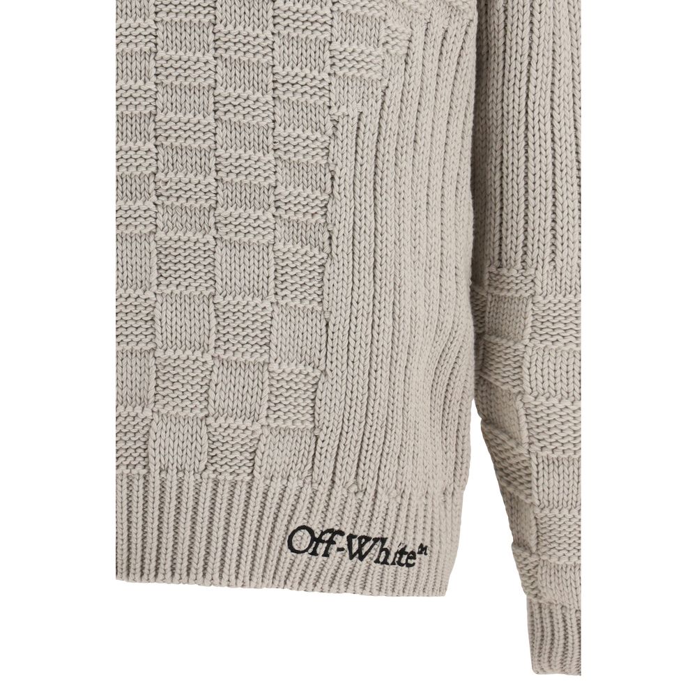 Off-White Beige Cotton Sweatshirt | Regal Royce