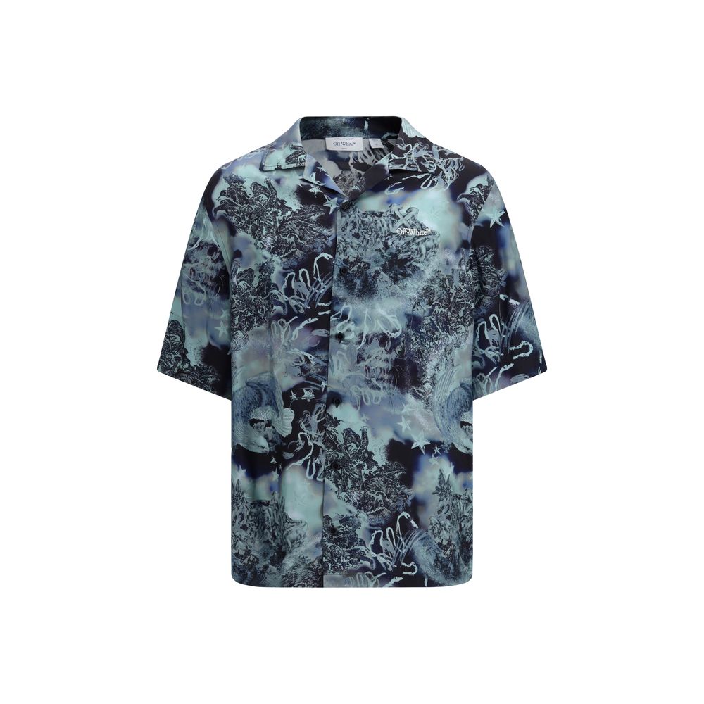 Off-White Multicolor Viscose Pattern Shirt | Regal Royce