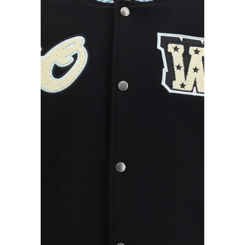 Off-White Black Wool Bomber | Regal Royce