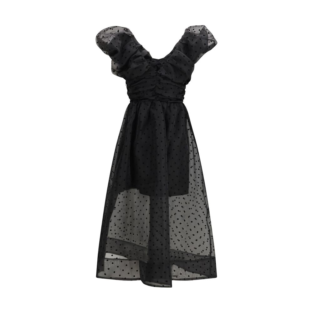 Ganni Black Recycled Polyester Cocktail Dress | Regal Royce
