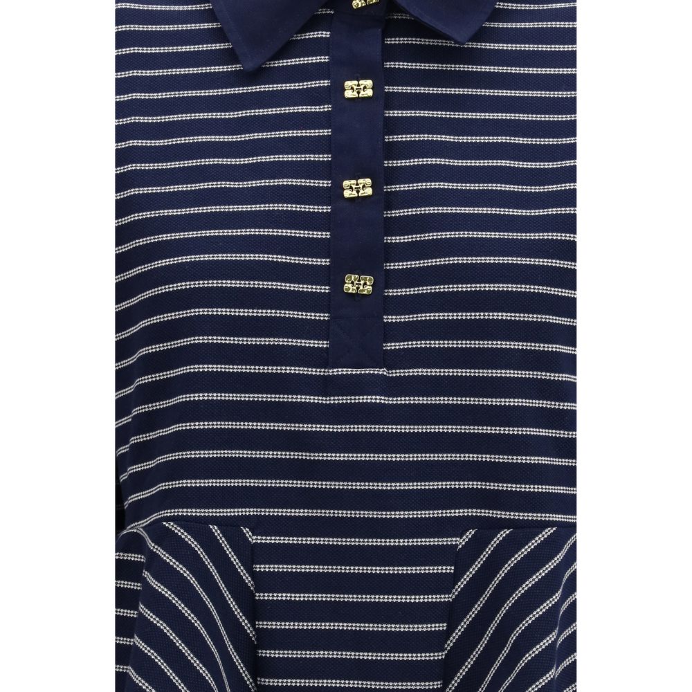 Ganni Blue Cotton Polo Shirt | Regal Royce