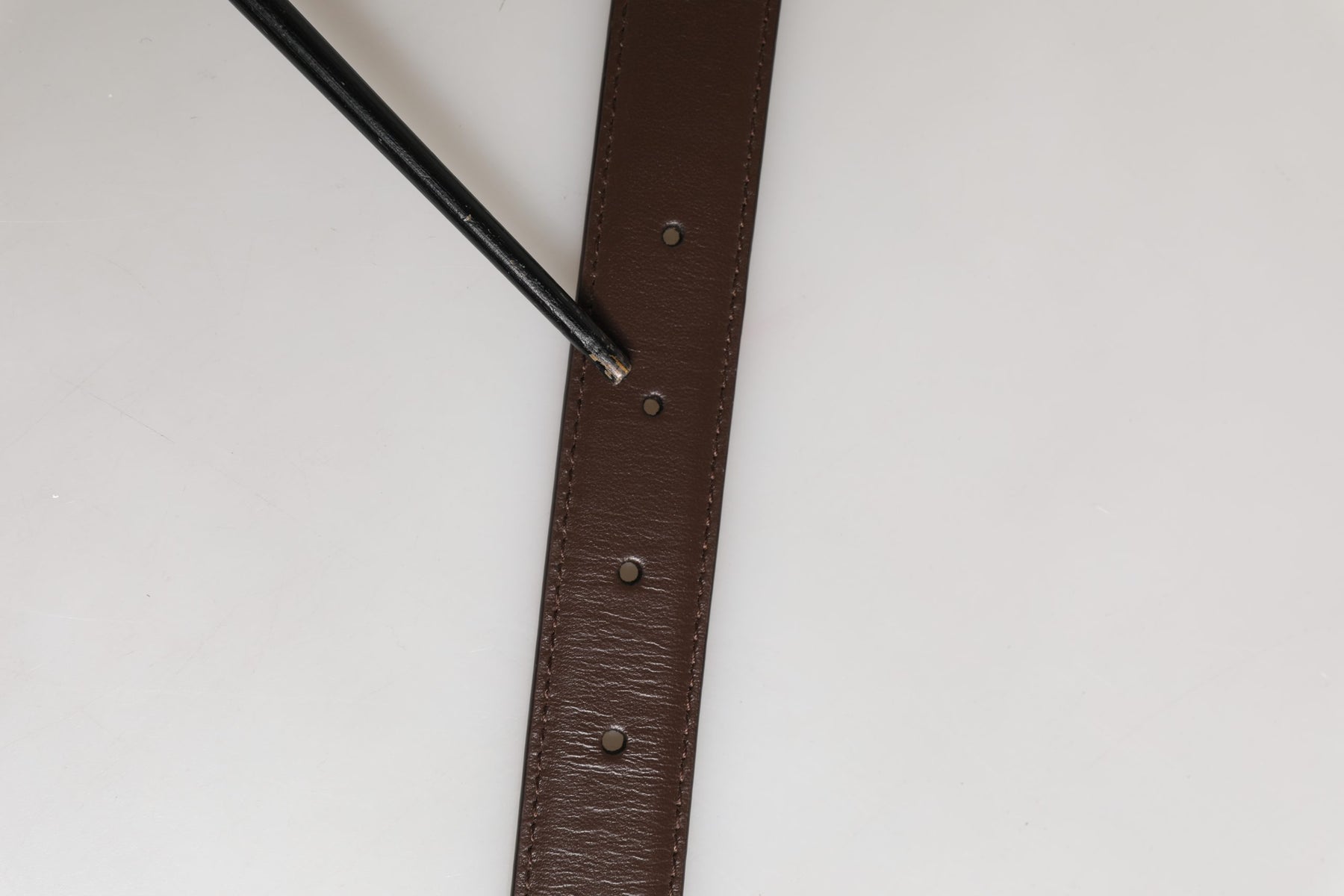 Dolce & Gabbana Belt Men Brown Classic Leather Metal Buckle Belt | Regal Royce
