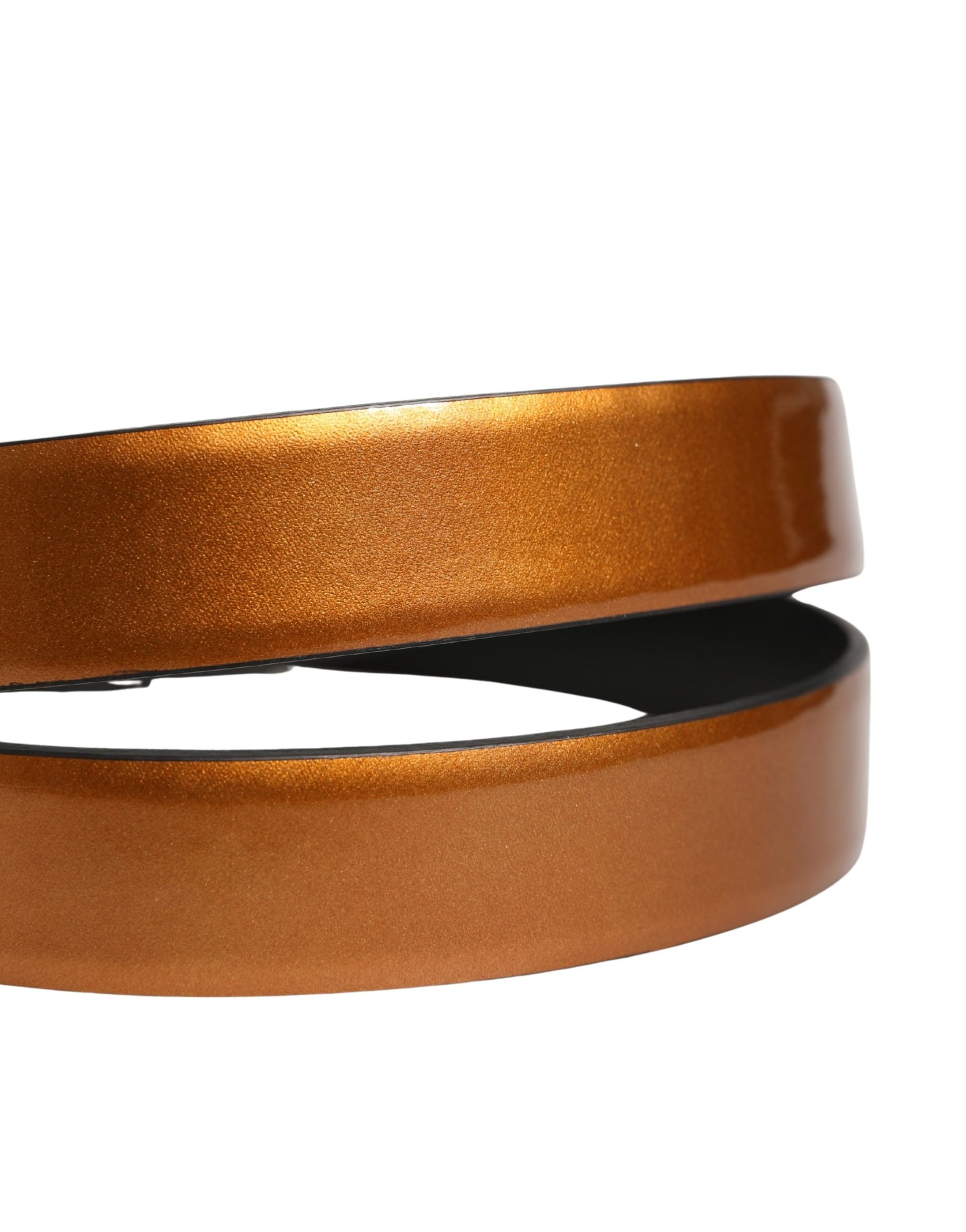Dolce & Gabbana Men Brown Classic Leather Metal Buckle Belt | Regal Royce
