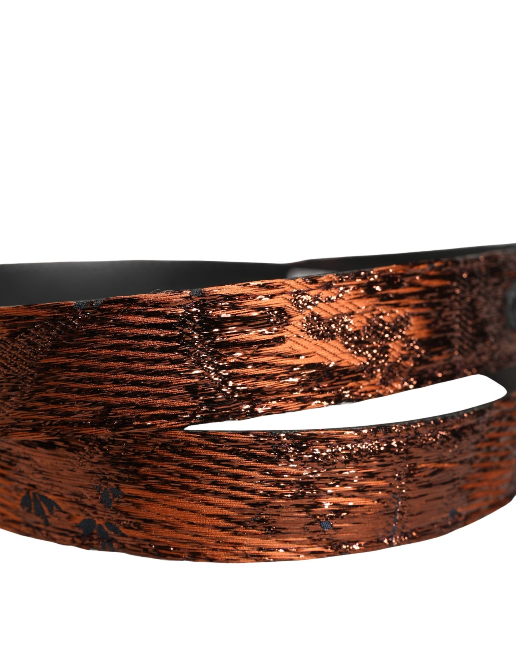 Dolce & Gabbana Men Brown Classic Polyester Metal Buckle Belt | Regal Royce