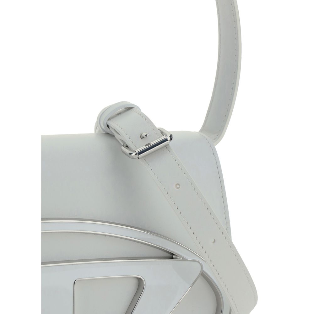 Diesel White Calf Leather Bos Taurus Shoulder Bag | Regal Royce