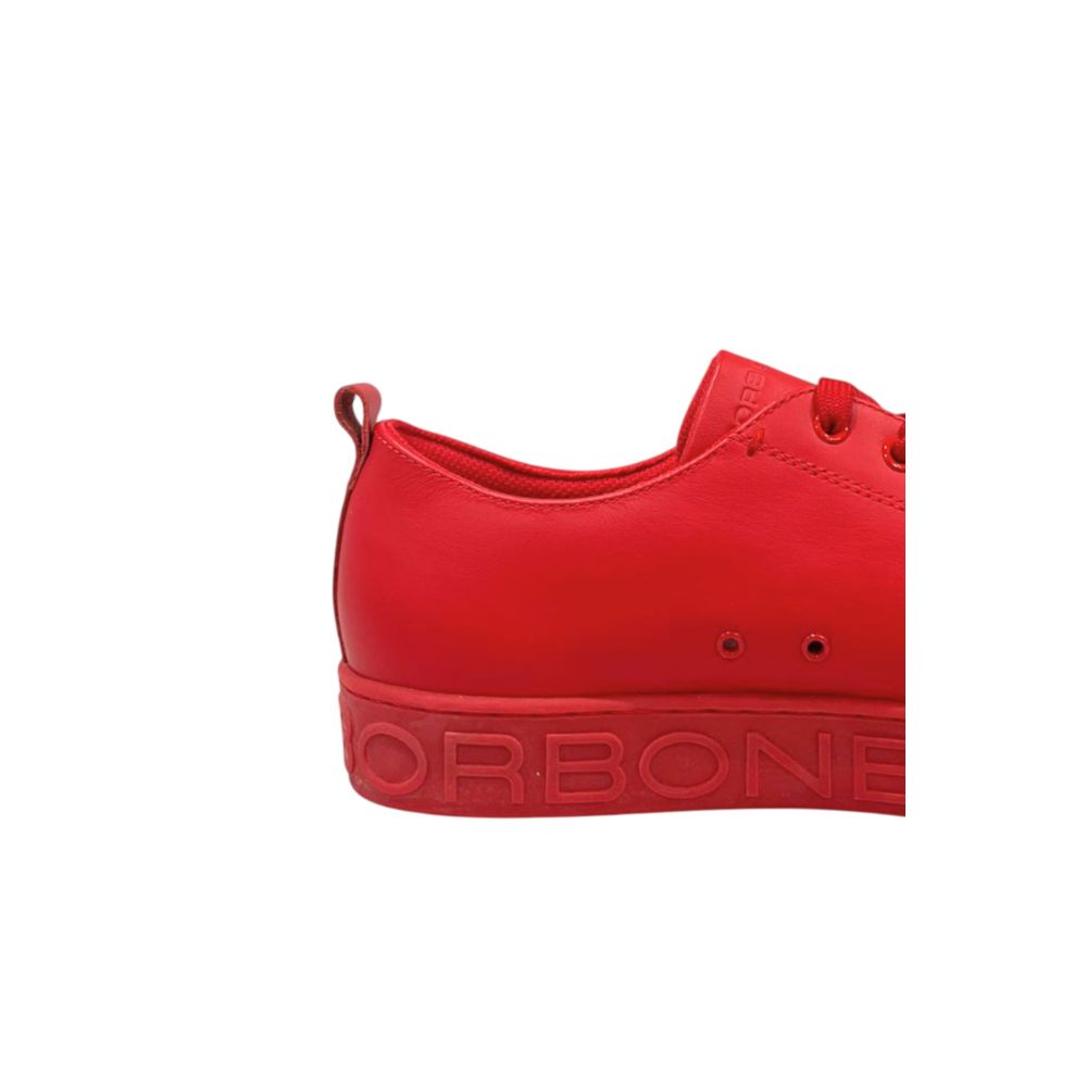 Borbonese Red Leather Men Sneaker | Regal Royce