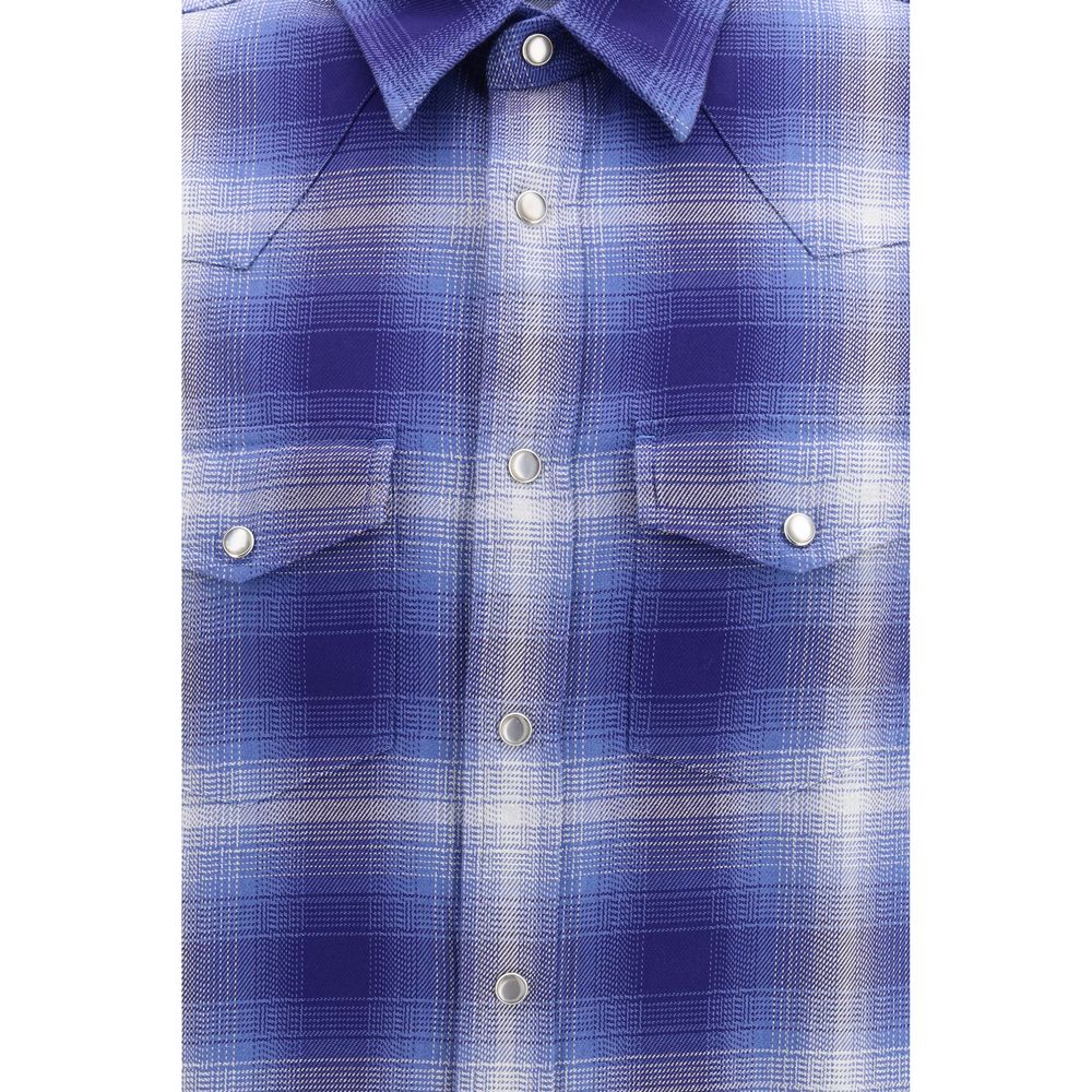 Tom Ford Blue Cotton Pattern Shirt | Regal Royce