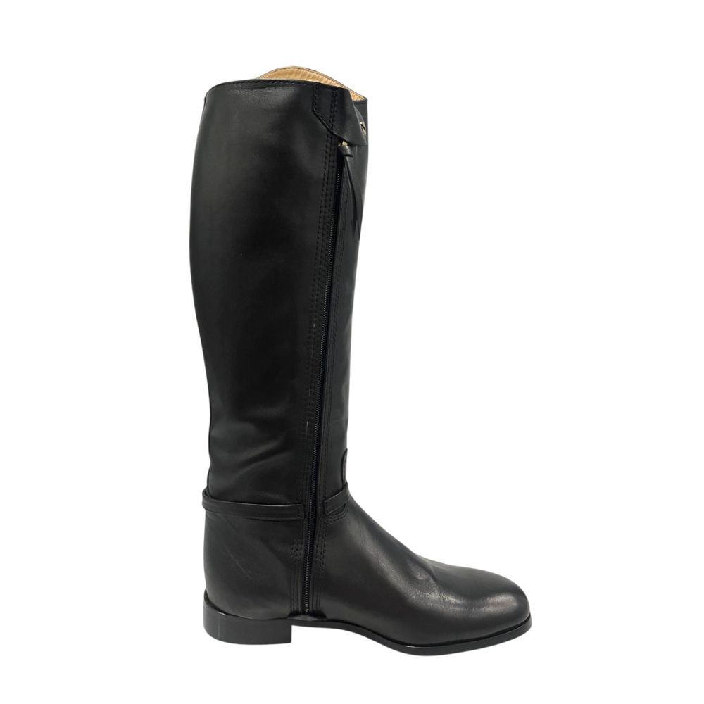Borbonese Black Leather Women Boot | Regal Royce