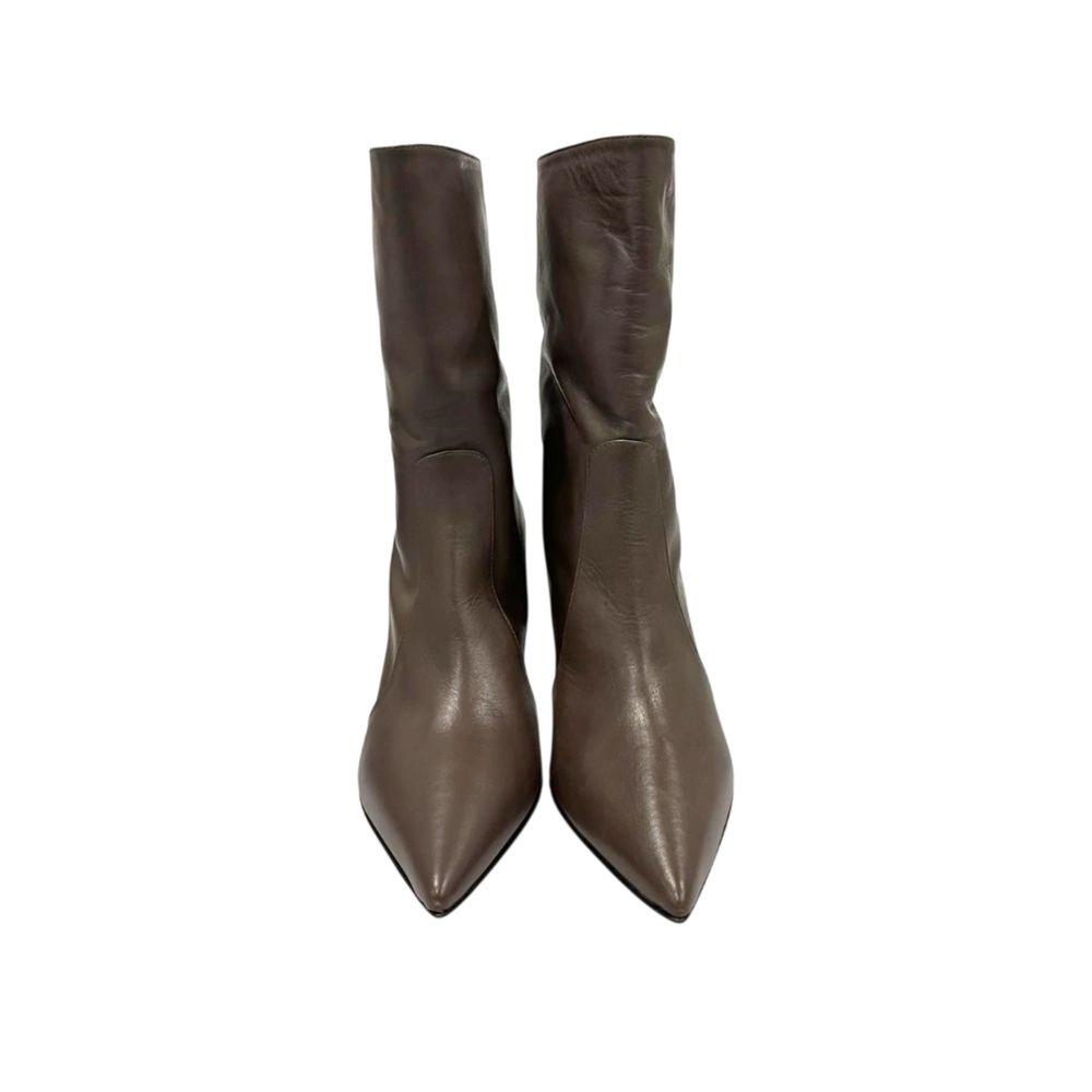 Borbonese Brown Leather Women Boot | Regal Royce