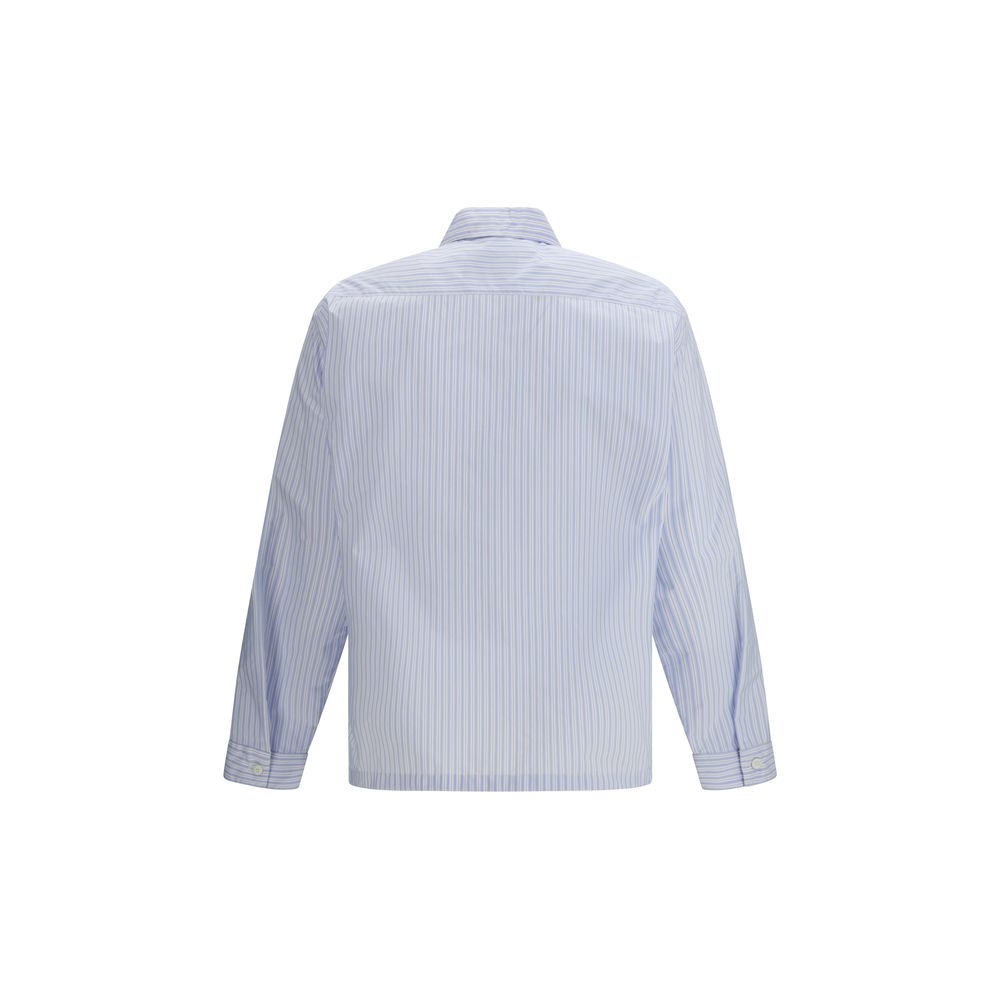 Prada Blue Polyamide Pattern Shirt | Regal Royce