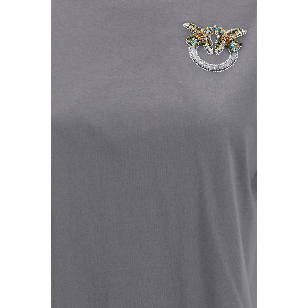 PINKO Gray Cotton T-Shirt | Regal Royce