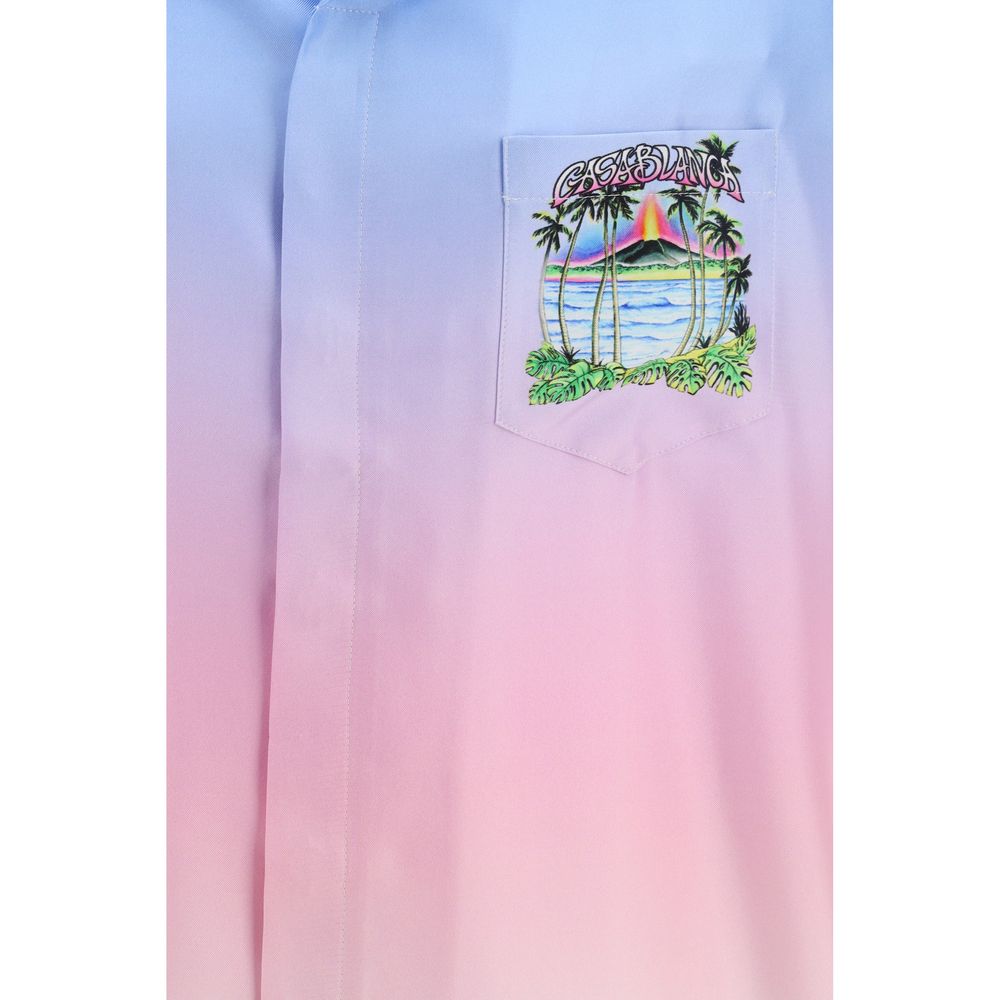 Casablanca Multicolor Silk Pattern Shirt | Regal Royce