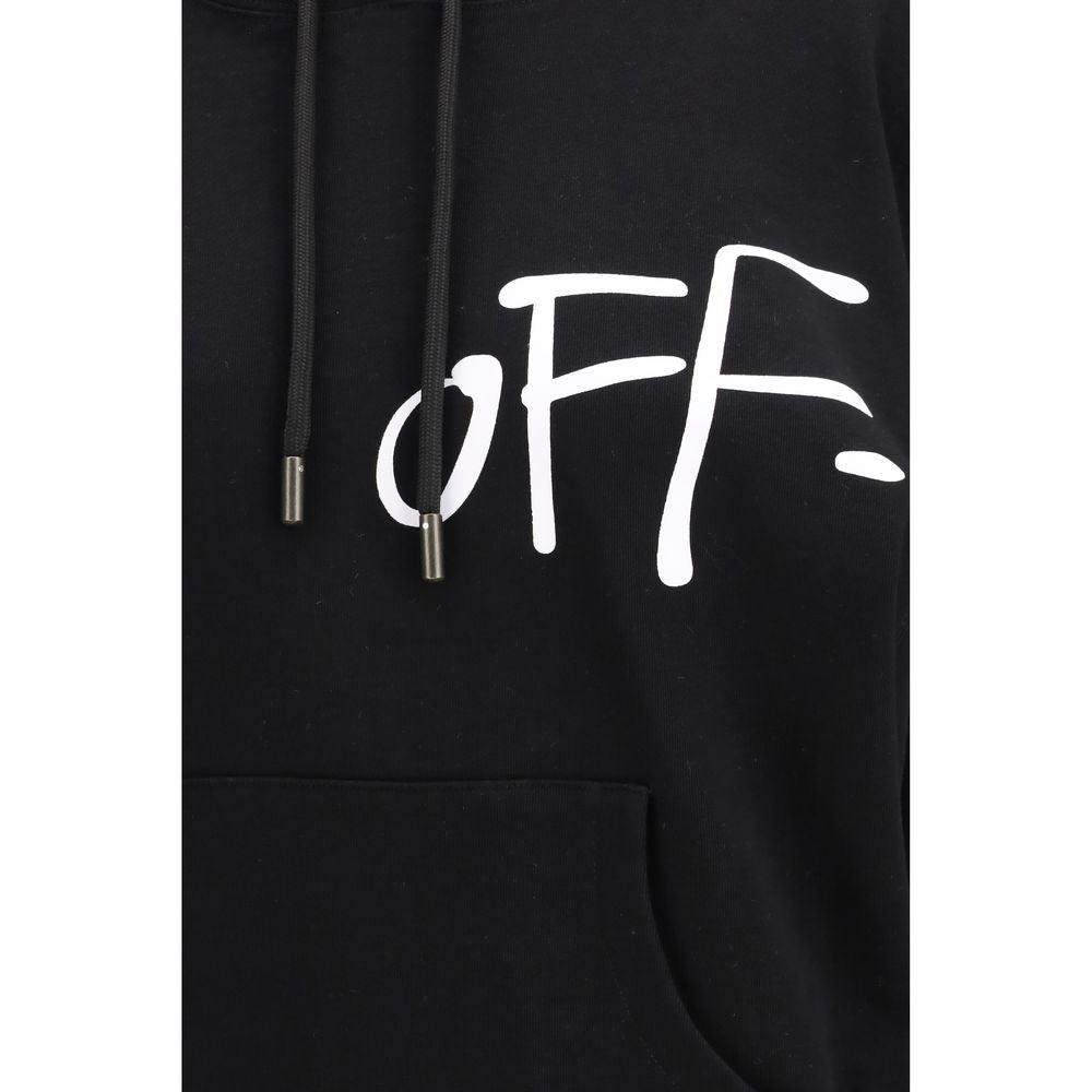 Off-White Black Cotton Sweatshirt | Regal Royce