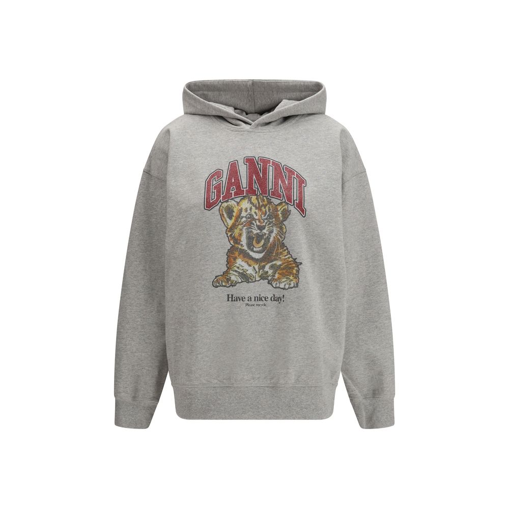 Ganni Gray Cotton Sweatshirt | Regal Royce