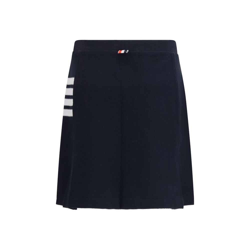 Thom Browne Blue Cotton Mini Skirt | Regal Royce