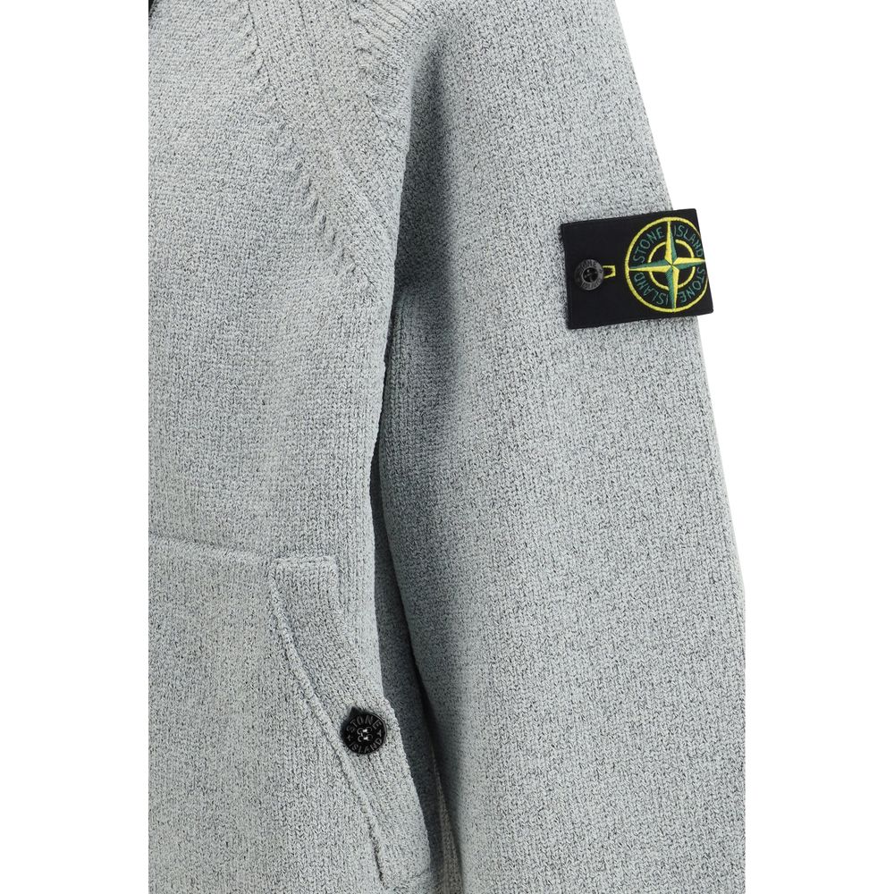 Stone Island Gray Polyester Sweatshirt | Regal Royce