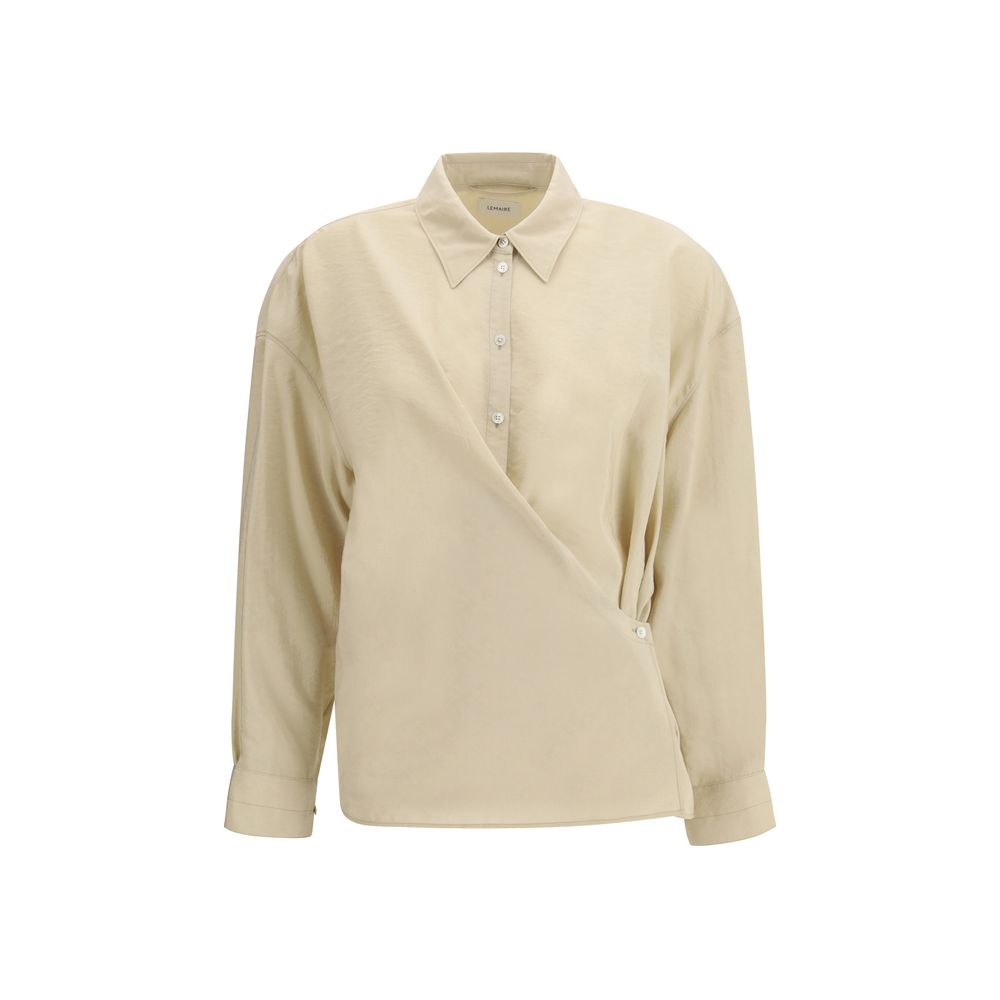 Lemaire Beige Silk Dress Shirt | Regal Royce