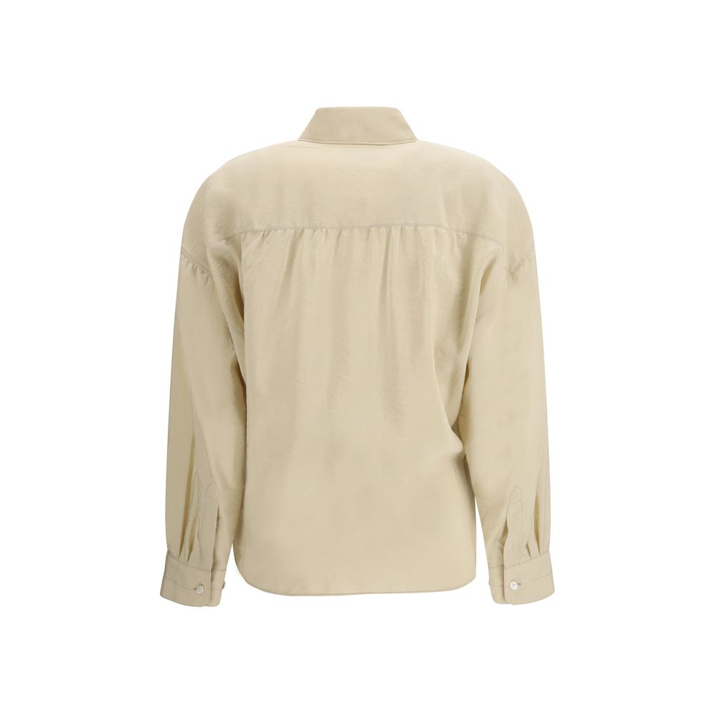Lemaire Beige Silk Dress Shirt | Regal Royce
