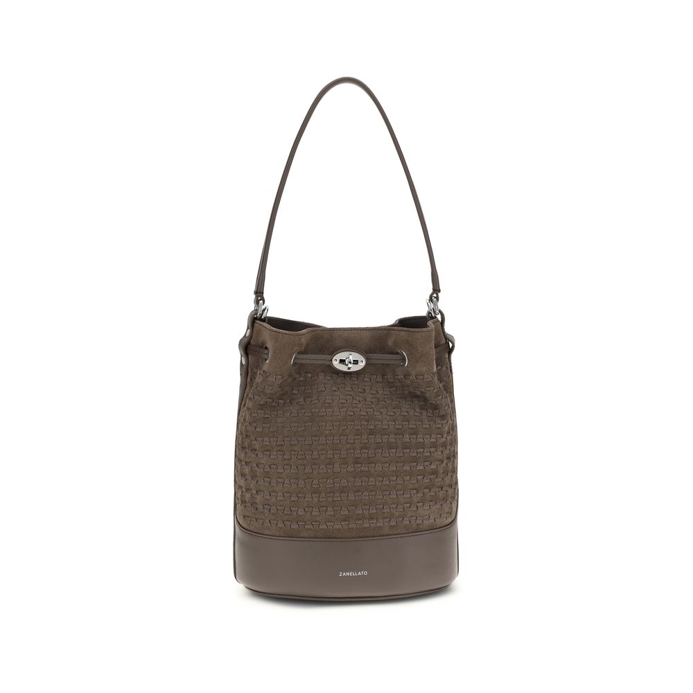 Zanellato Brown Calf Leather Bos Taurus Backet Bag | Regal Royce