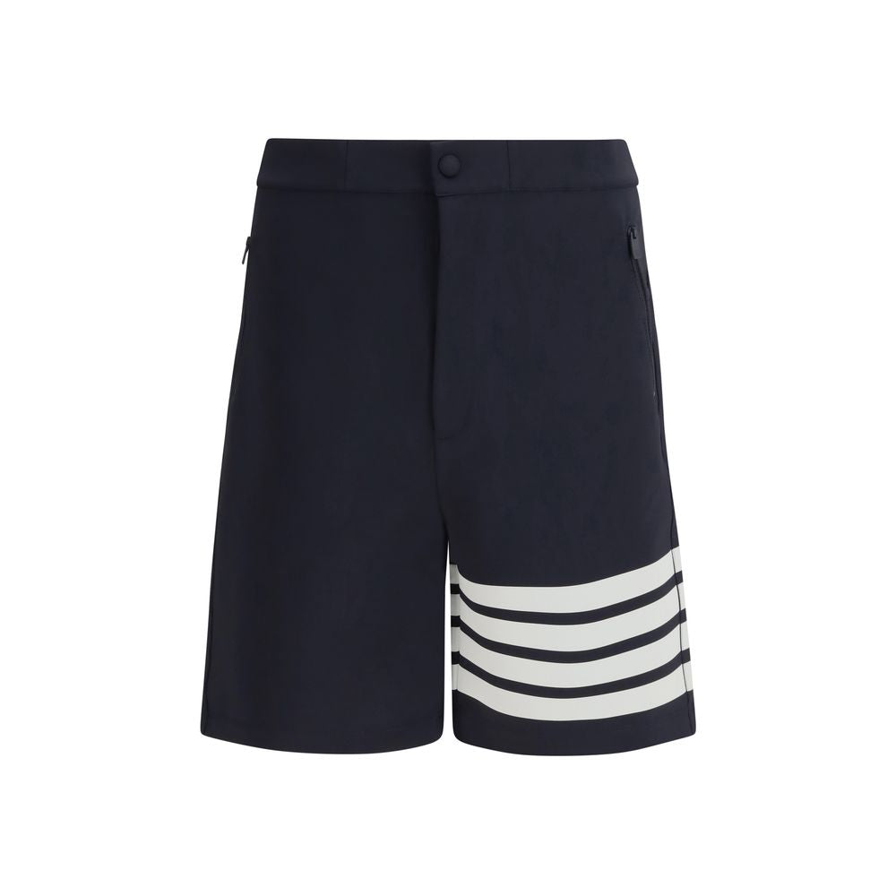 Thom Browne Blue Viscose Bermuda Shorts | Regal Royce