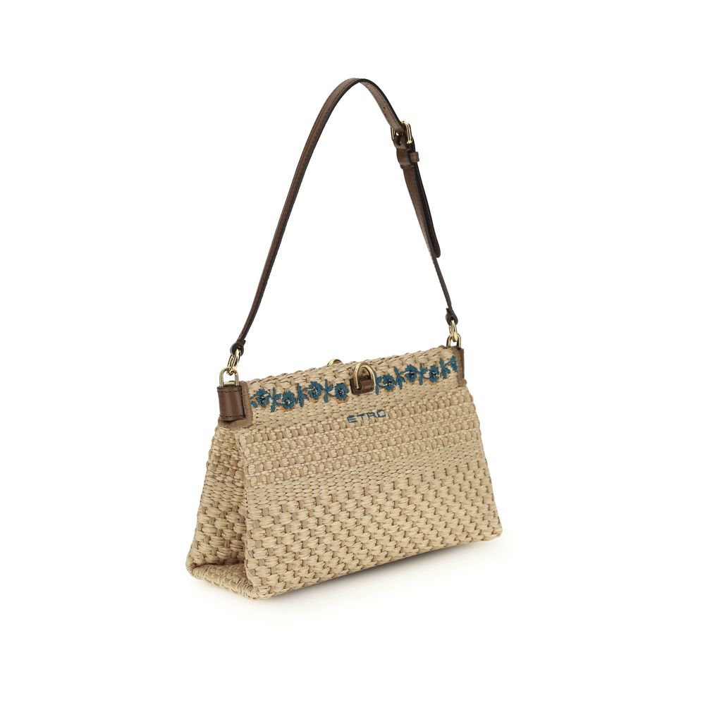Etro Beige Viscose Shoulder Bag | Regal Royce