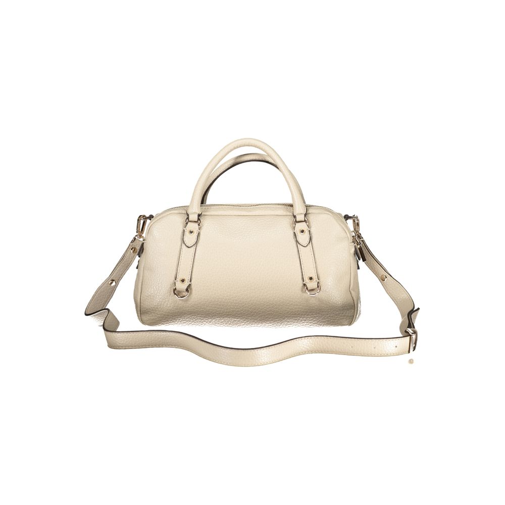 Guess Jeans Beige Polyurethane Women's Handbag | Regal Royce