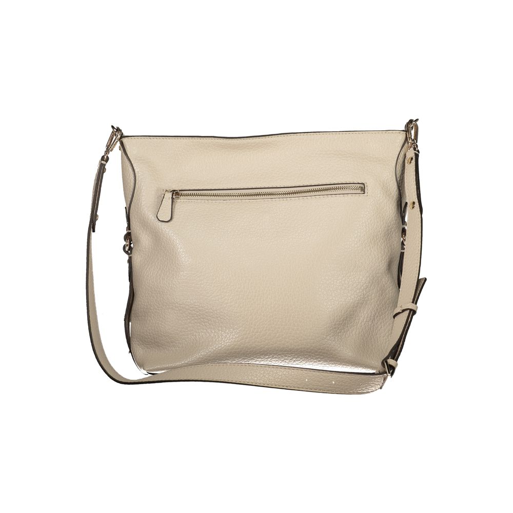 Guess Jeans Beige Polyurethane Women's Handbag | Regal Royce