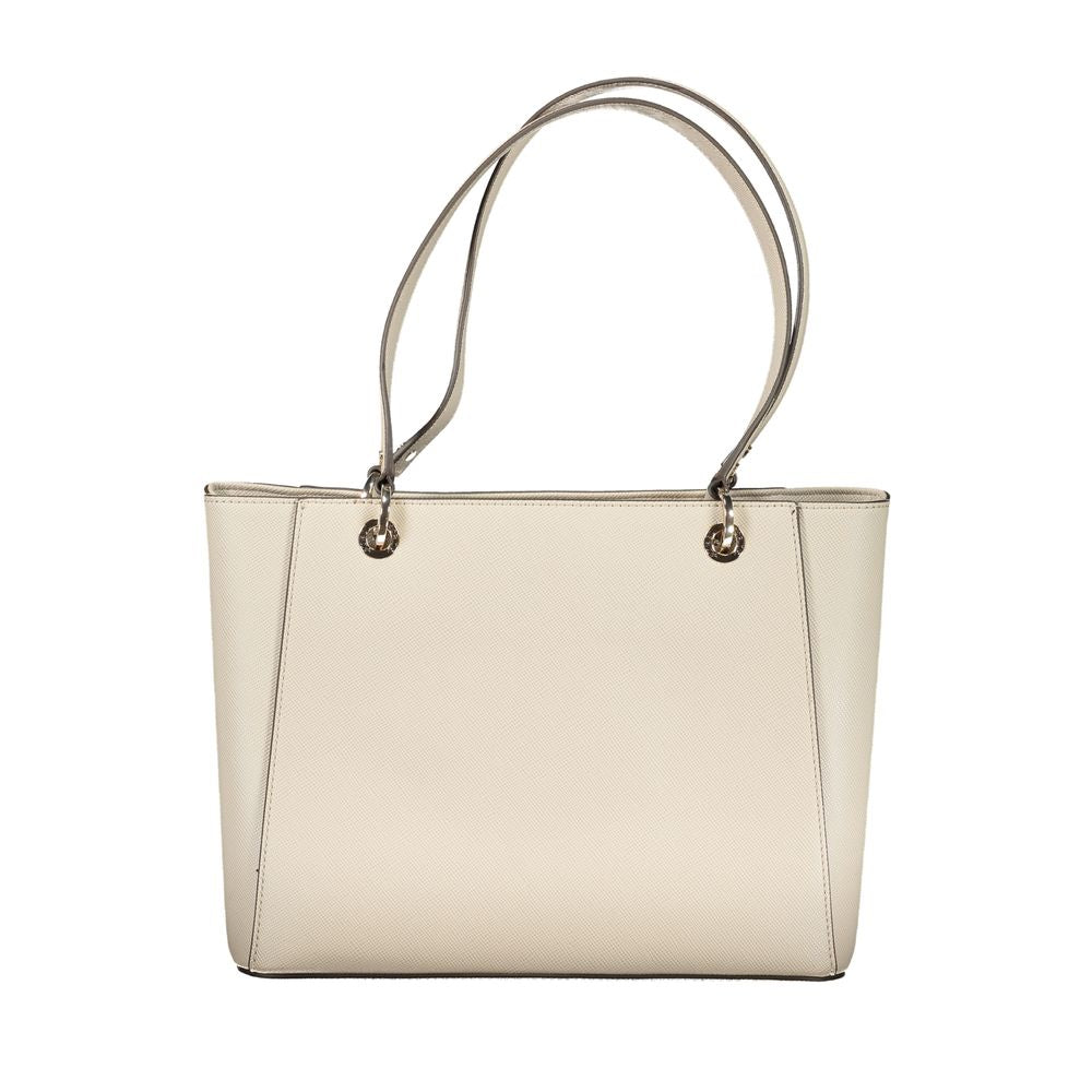 Guess Jeans Beige Poliuretano Women Handbag | Regal Royce