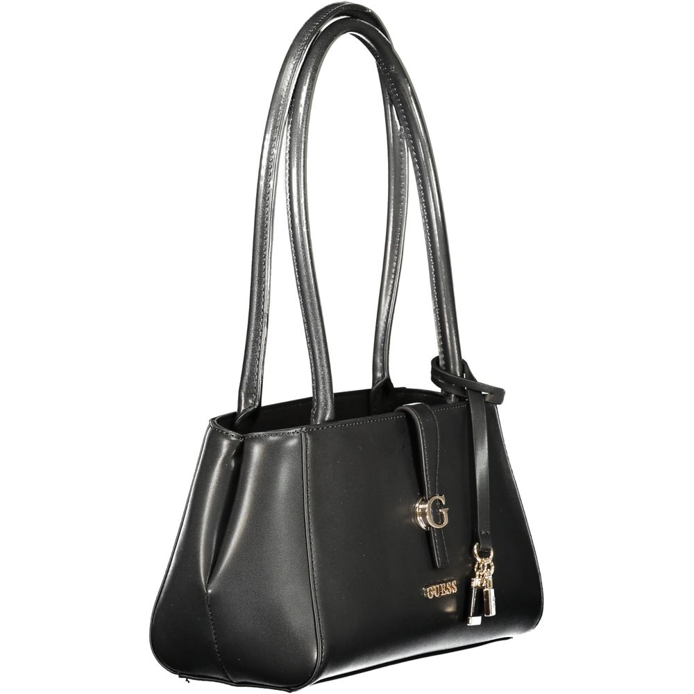 Guess Jeans Nero Poliuretano Donna Shoulder Bag | Regal Royce