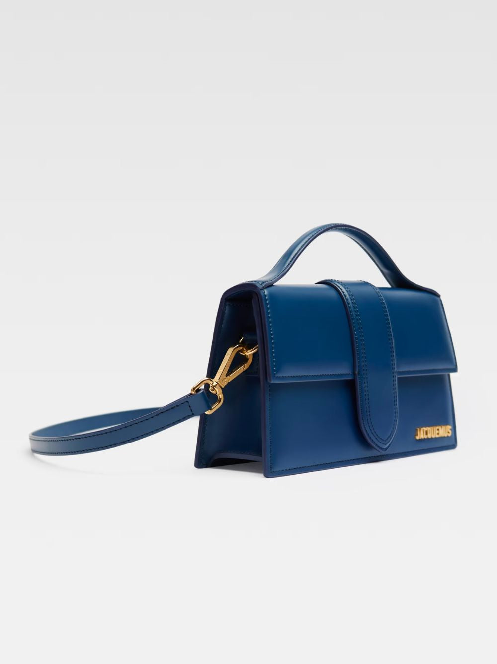 Jacquemus Dark NavyLeather Le Grand Bambino Handbag | Regal Royce
