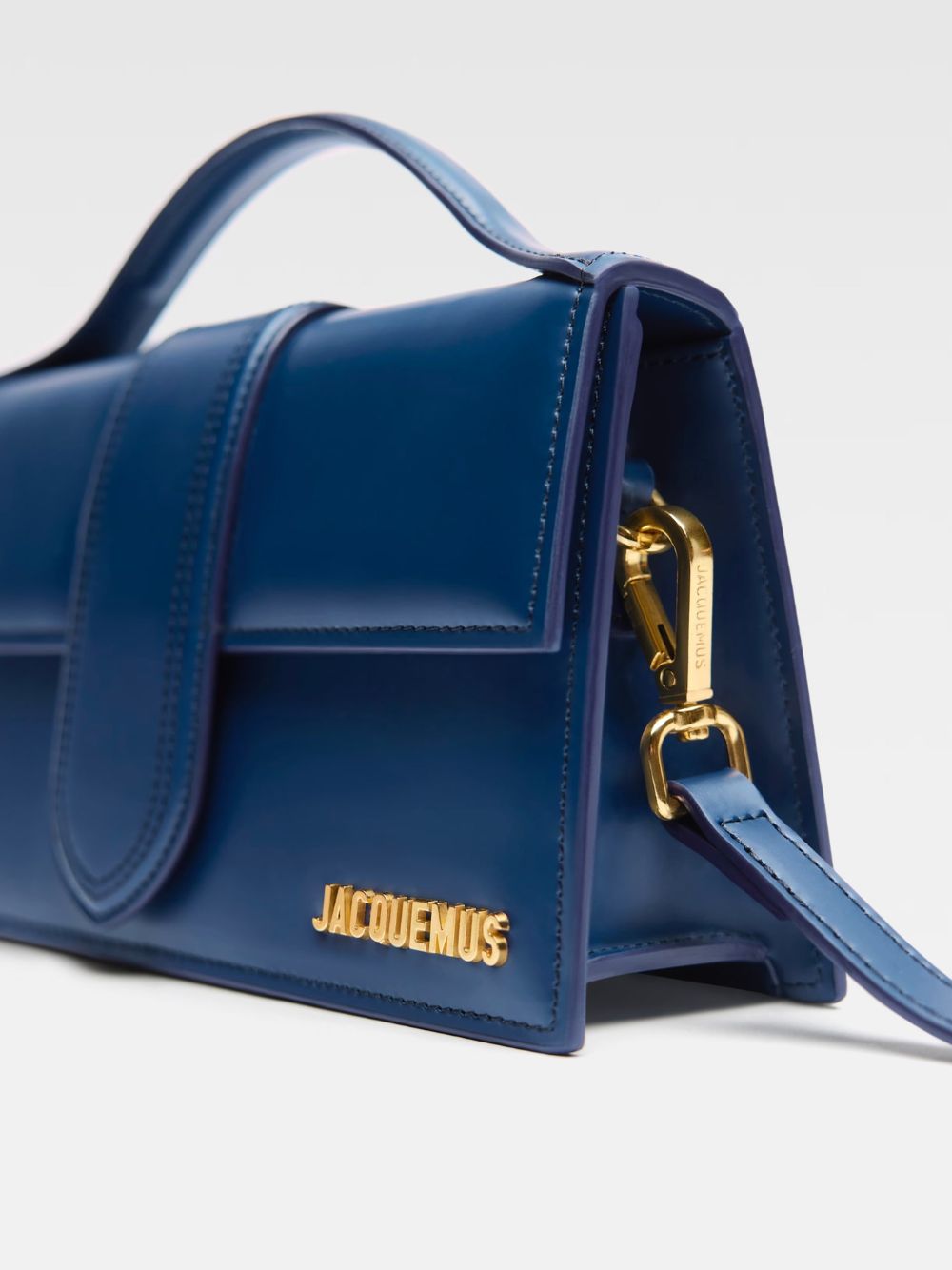 Jacquemus Dark NavyLeather Le Grand Bambino Handbag | Regal Royce