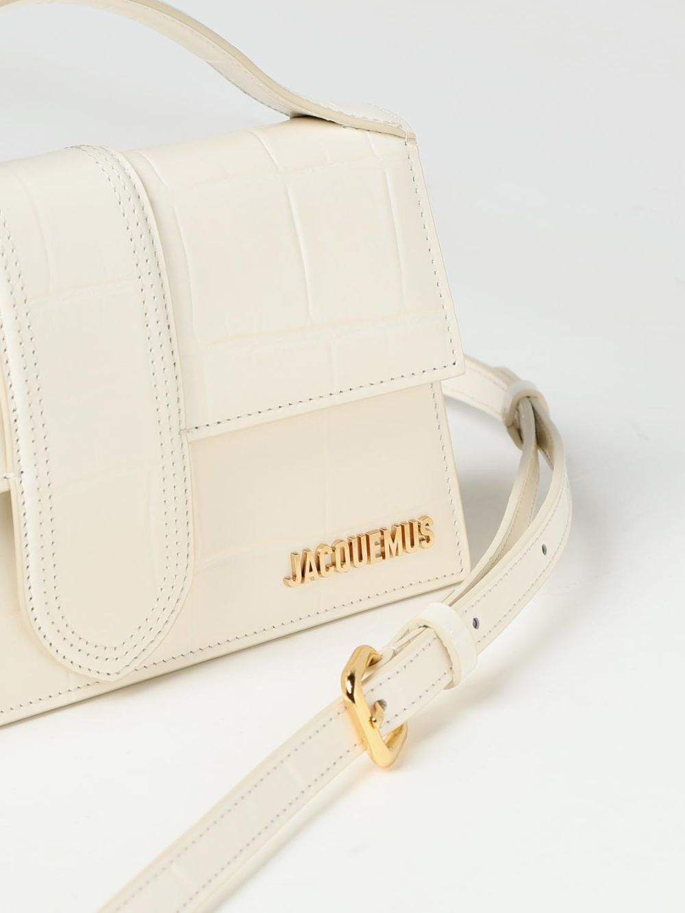 Jacquemus Ivory Cocco Le Grand Bambino Handbag | Regal Royce