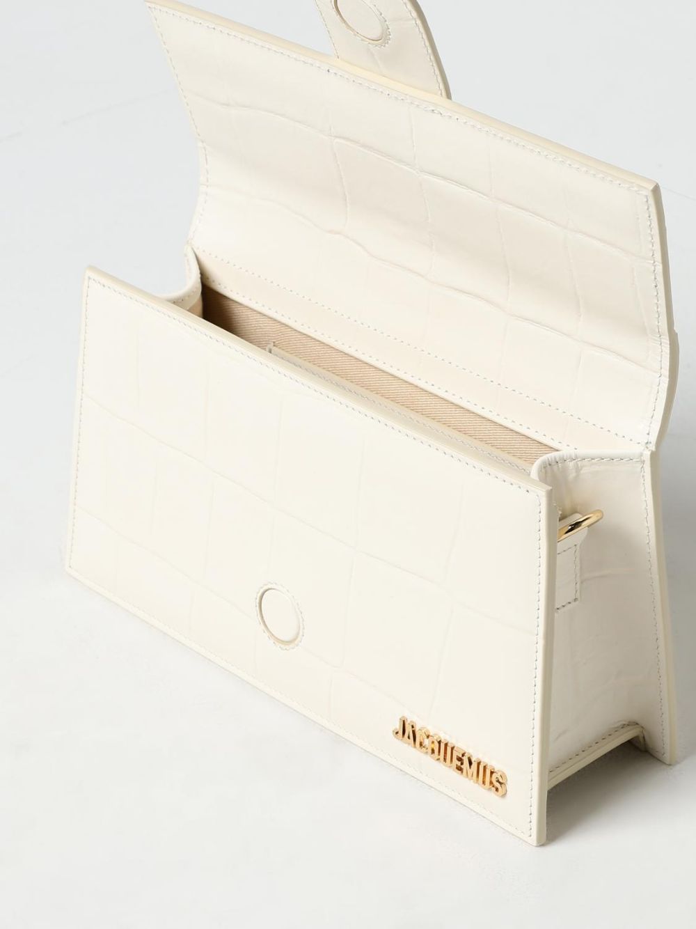 Jacquemus Ivory Cocco Le Grand Bambino Handbag | Regal Royce