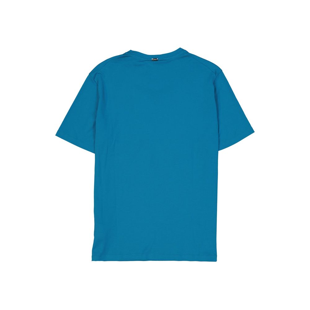 Herno Blue Cotton T-Shirt | Regal Royce