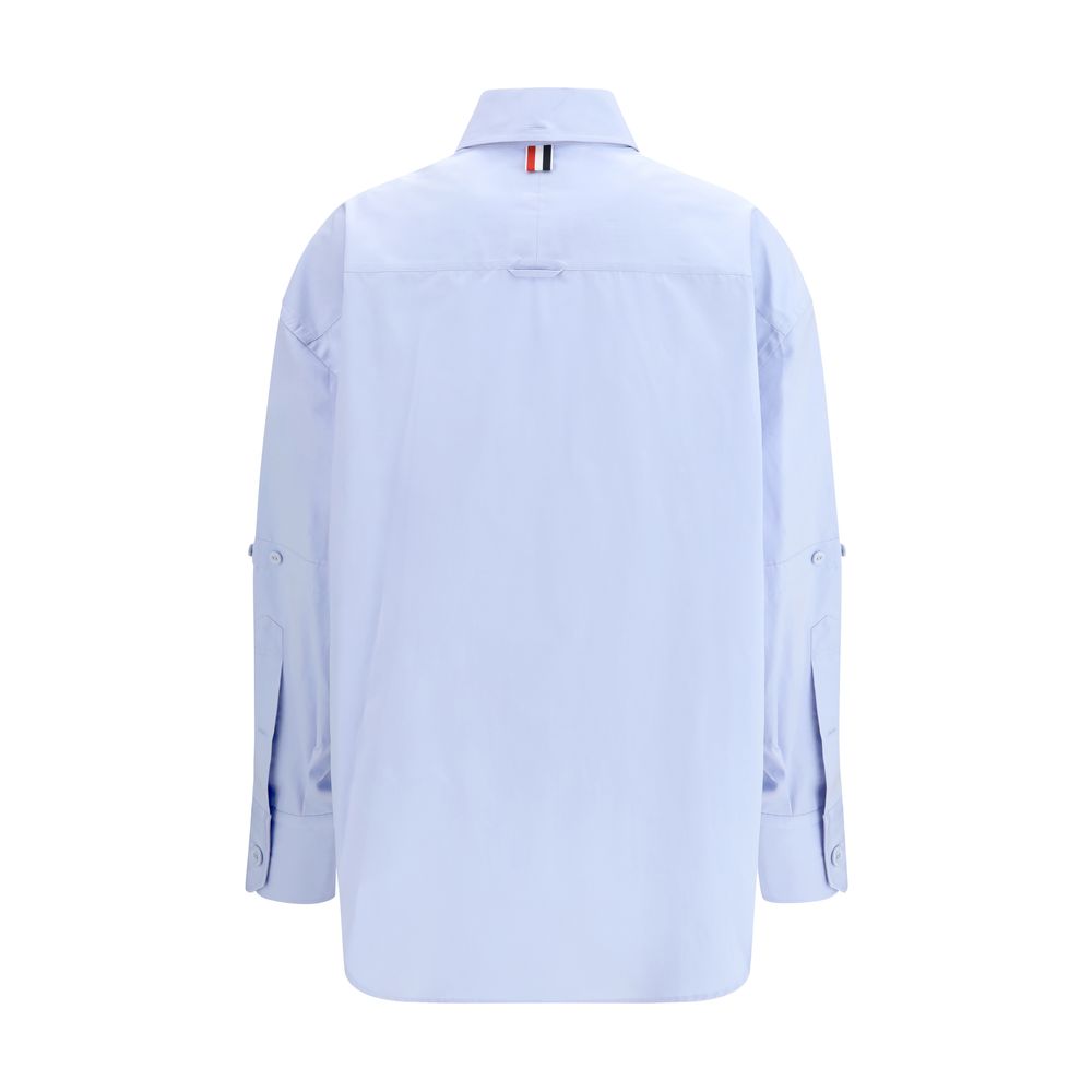 Thom Browne Blue Cotton Pattern Shirt | Regal Royce