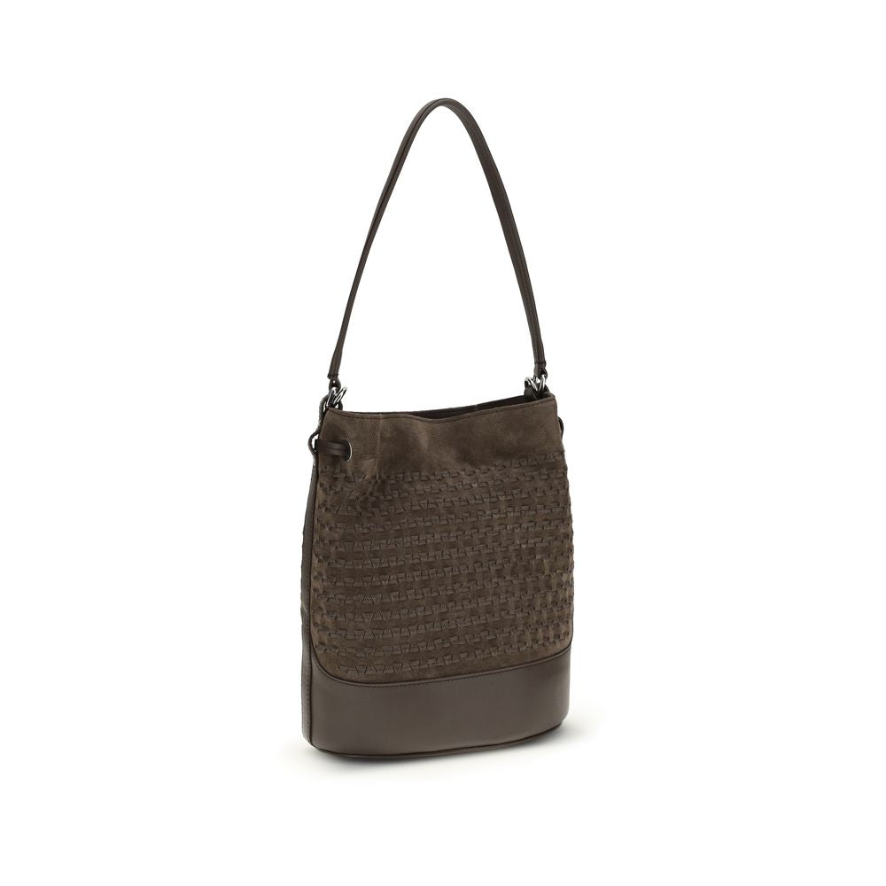 Zanellato Brown Calf Leather Bos Taurus Backet Bag | Regal Royce